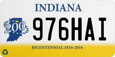 IN license plate 976HAI