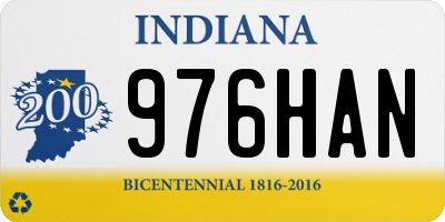 IN license plate 976HAN
