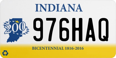 IN license plate 976HAQ
