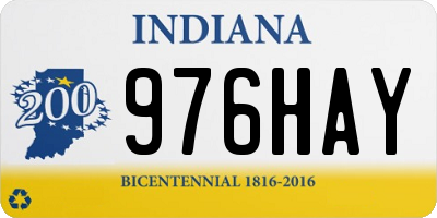 IN license plate 976HAY