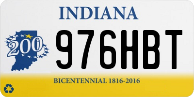 IN license plate 976HBT