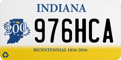IN license plate 976HCA