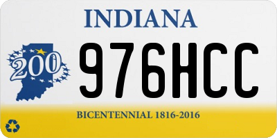 IN license plate 976HCC