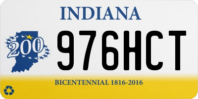 IN license plate 976HCT