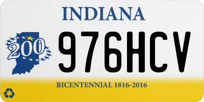 IN license plate 976HCV