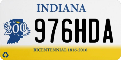 IN license plate 976HDA