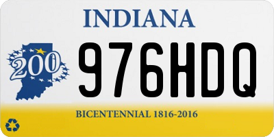 IN license plate 976HDQ