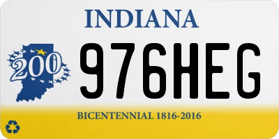 IN license plate 976HEG