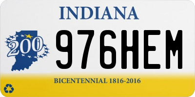 IN license plate 976HEM