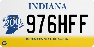 IN license plate 976HFF