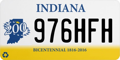 IN license plate 976HFH