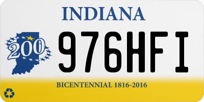 IN license plate 976HFI