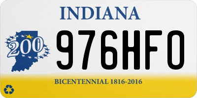 IN license plate 976HFO