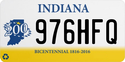 IN license plate 976HFQ