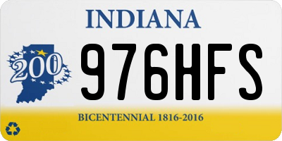 IN license plate 976HFS