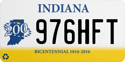 IN license plate 976HFT