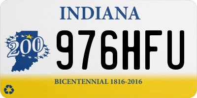 IN license plate 976HFU
