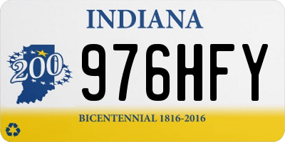 IN license plate 976HFY