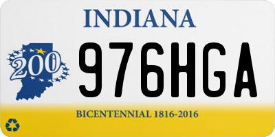IN license plate 976HGA