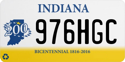 IN license plate 976HGC