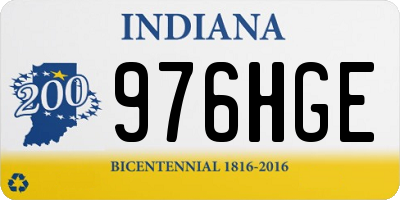 IN license plate 976HGE