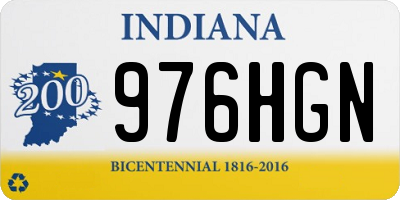 IN license plate 976HGN