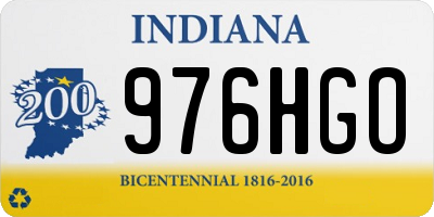 IN license plate 976HGO