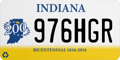 IN license plate 976HGR