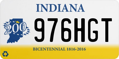 IN license plate 976HGT