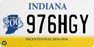 IN license plate 976HGY