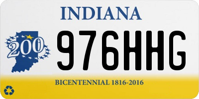 IN license plate 976HHG