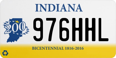 IN license plate 976HHL