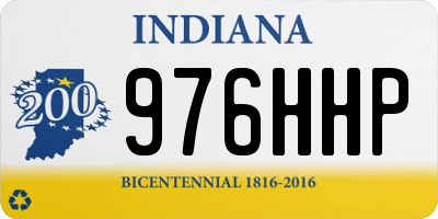 IN license plate 976HHP