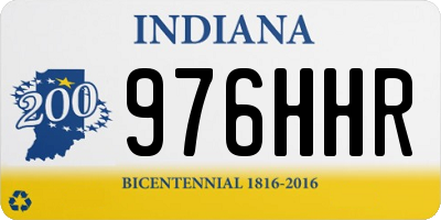IN license plate 976HHR