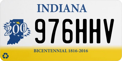IN license plate 976HHV