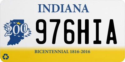 IN license plate 976HIA