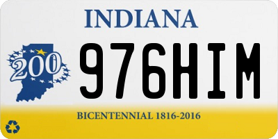 IN license plate 976HIM