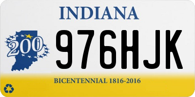 IN license plate 976HJK