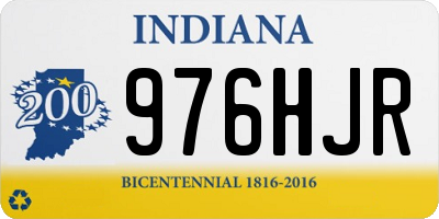 IN license plate 976HJR