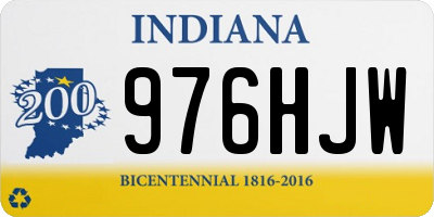IN license plate 976HJW