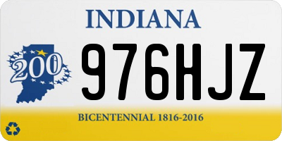 IN license plate 976HJZ