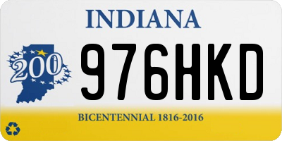 IN license plate 976HKD
