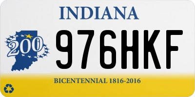 IN license plate 976HKF