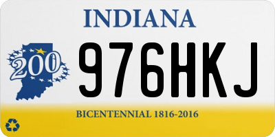 IN license plate 976HKJ