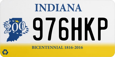 IN license plate 976HKP