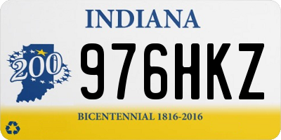 IN license plate 976HKZ