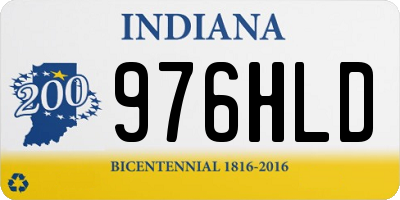 IN license plate 976HLD