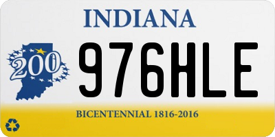 IN license plate 976HLE