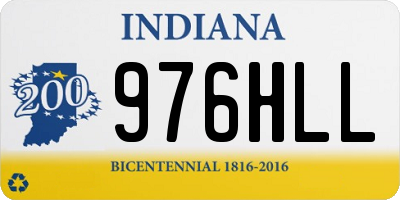 IN license plate 976HLL
