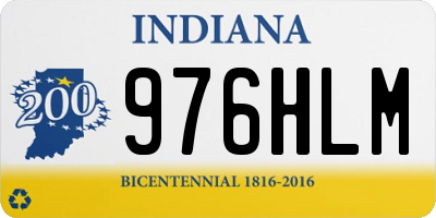 IN license plate 976HLM